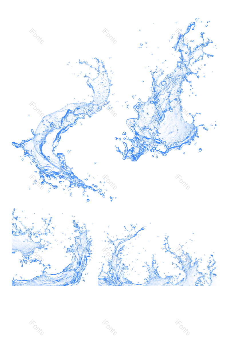 装饰图片,效果元素,元素PNG,水花免抠素材
